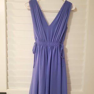 Periwinkle Side Tie Dress